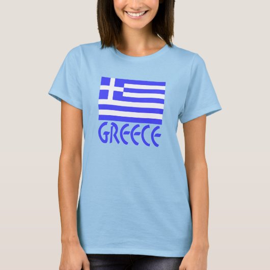 Greek Flag and Greece Women's Tシャツ (正面)