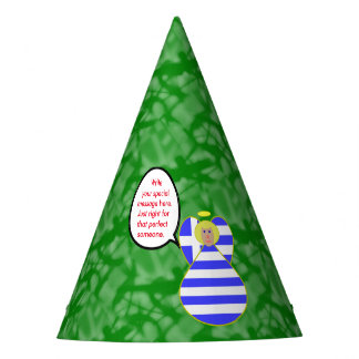Greek Flag Angel Talking Blond Personalized パーティーハット