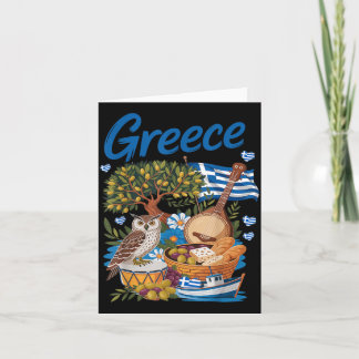 Greek Flag Outfit Idea for Kids with Hellenic カード