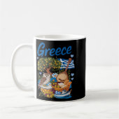 Greek Flag Outfit Idea for Kids with Hellenic コーヒーマグカップ (左)