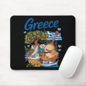 Greek Flag Outfit Idea for Kids with Hellenic マウスパッド (マウス)