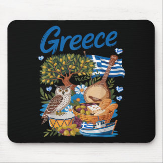 Greek Flag Outfit Idea for Kids with Hellenic マウスパッド