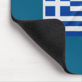 Greek Flag Santa Hat Funny Greece Christmas Holida マウスパッド (コーナー)