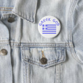 Greek God Flag of Greece 缶バッジ (インサイチュ)