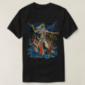 Greek God Poseidon Trident Ancient Greek Mythology Tシャツ (デザイン正面)