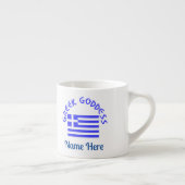 Greek Goddess and Flag of Greece エスプレッソカップ (右)