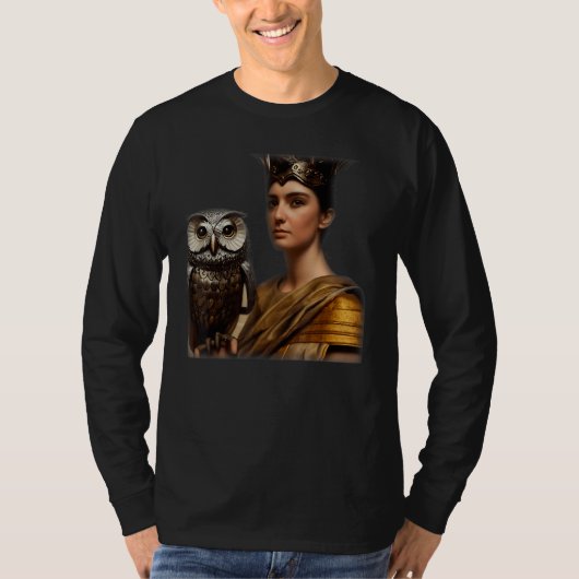 Greek Goddess Athena In Intricate Armorplate No He Tシャツ (正面)