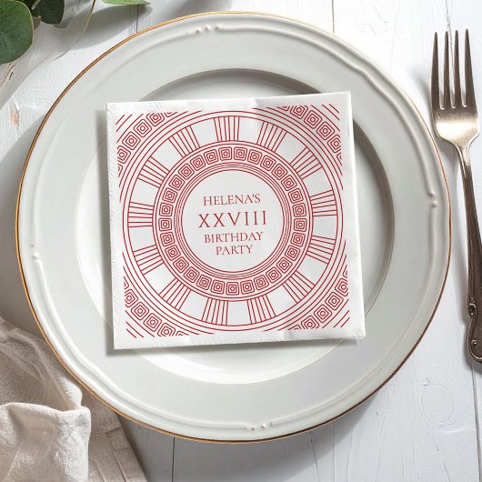 Greek goddess themed Birthday Party スタンダードカクテルナプキン