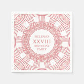 Greek goddess themed Birthday Party スタンダードカクテルナプキン (正面)