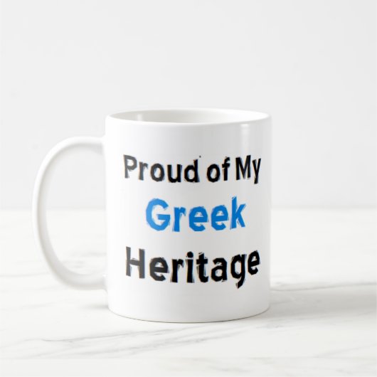 greek heritage coffee mug コーヒーマグカップ (左)