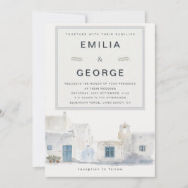 Greek Island Wedding | Olive Accent 招待状