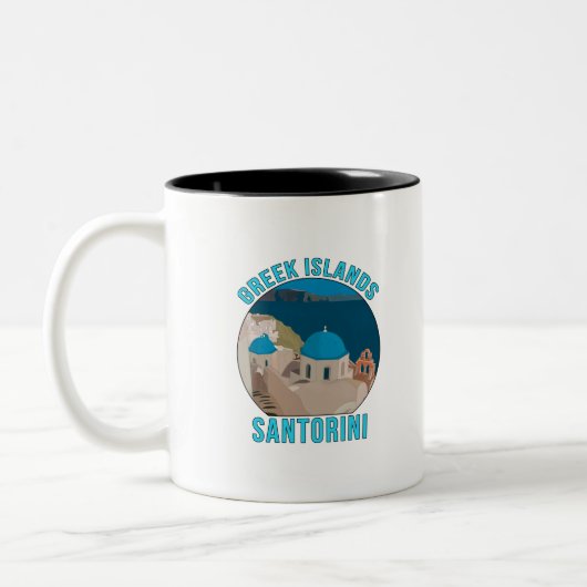 Greek Islands Santorini ツートーンマグカップ (左)