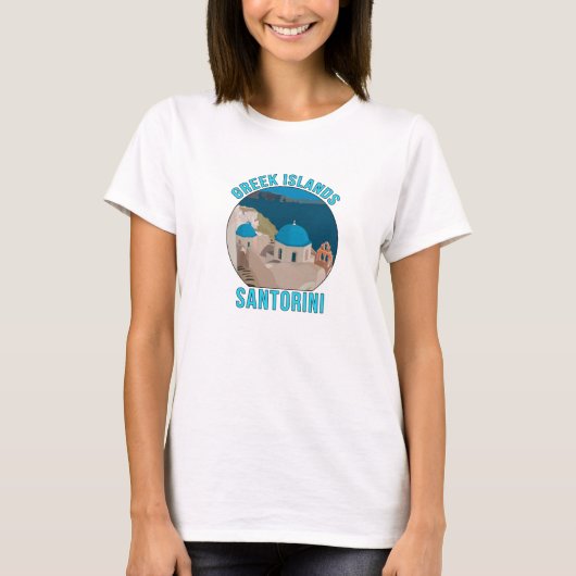 Greek Islands Santorini Tシャツ (正面)