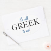 GREEK LIFEスタンプ(4) 楕円形シール (封筒)