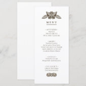 Greek menu party table Sign with stone elements メニュー (正面/裏面)