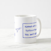 Greek Mug Saying About Your Name コーヒーマグカップ (正面右)