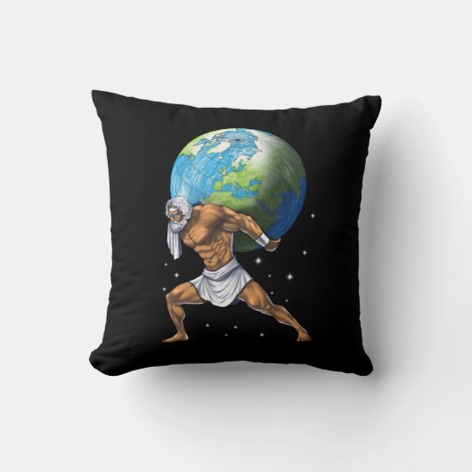 Greek Mythology God Atlas クッション (正面)
