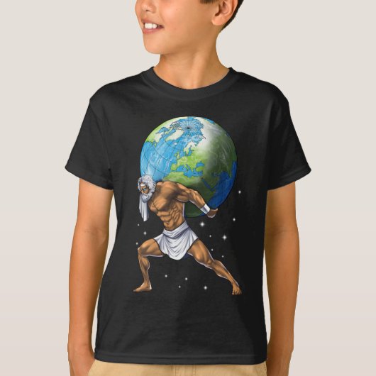 Greek Mythology God Atlas Tシャツ (正面)