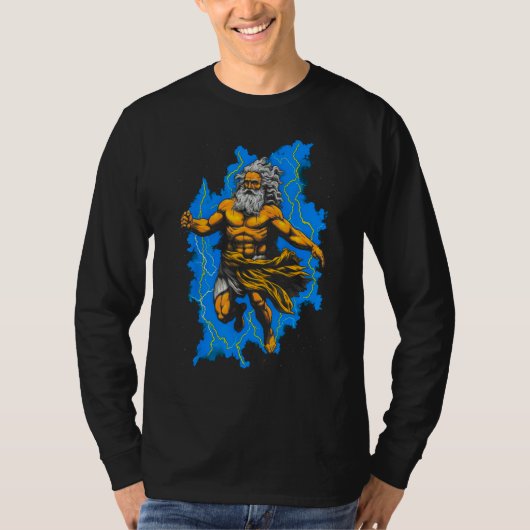 Greek Mythology God Zeus Tシャツ (正面)