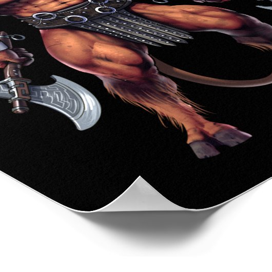 Greek Mythology Minotaur ポスター (角)