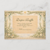 Greek Neutral Floral Diapper Raffle エンクロージャーカード (正面)