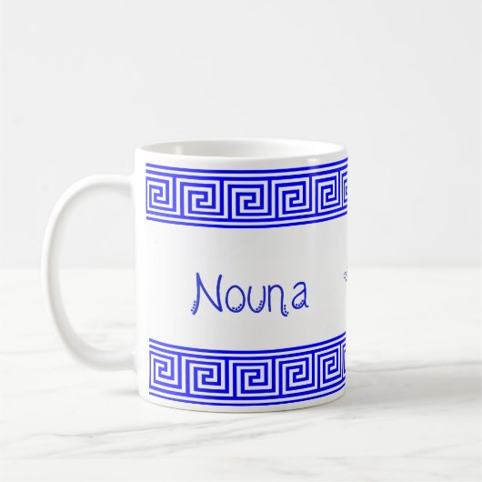 Greek Nouna Mug  "Godmother" コーヒーマグカップ (左)