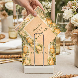 Greek Olive Baby Shower スタンダードカクテルナプキン