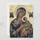 Greek Orthodox Christening Baptism Blue Greek Key  招待状 (裏面)