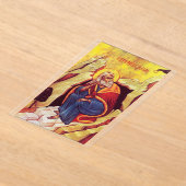 Greek orthodox icon of Prophet Elijah アクリル招待状 (レイダウン)