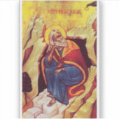 Greek orthodox icon of Prophet Elijah シール (正面)