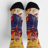 Greek orthodox icon of Prophet Elijah ソックス (上部)