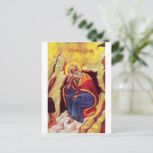 Greek orthodox icon of Prophet Elijah ポストカード (スタンド正面)