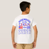 Greek Parts Boy'sを使用して米国で組み立て Tシャツ (裏面フル)