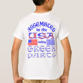 Greek Parts Boy'sを使用して米国で組み立て Tシャツ (裏面)