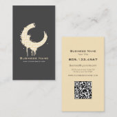Greek Pattern Paint Swirl Design – Custom Editable 名刺 (正面/裏面)
