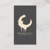 Greek Pattern Paint Swirl Design – Custom Editable 名刺 (正面)