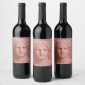 Greek Pink Wine Label. ワインラベル (ボトル)