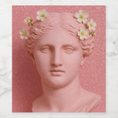 Greek Pink Wine Label. ワインラベル (シングルラベル)