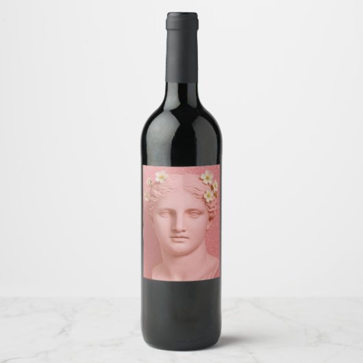 Greek Pink Wine Label. ワインラベル (正面)