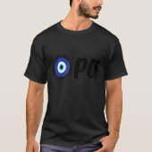 Greek Pride Opa Greek Key Hellas Greece Evil Eye M Tシャツ (正面)