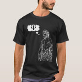 Greek Psi Statue Thought Bubble Expressing Thought Tシャツ (正面)