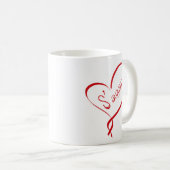 Greek S'agapo Mug "I love You" コーヒーマグカップ (正面右)