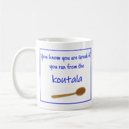 Greek Saying on Ceramic Mug コーヒーマグカップ