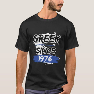 Greek Since 1976 Greece Map Greek Tシャツ
