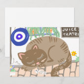 Greek Sleepy Cat Taverna Scenery (正面/裏面)