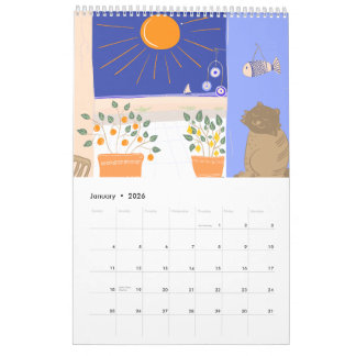 Greek Summer Scenes & Patterns Calendar カレンダー