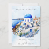 Greek Wedding Invitation 招待状 (裏面)