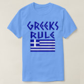 GREEKS RULE HELLAS NATIONAL FLAG PRIDE HELLENIKA Tシャツ (デザイン正面)