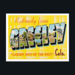 Greeley, Colorado Vintage Travelからの挨拶 ポストカード<br><div class="desc">Greeley,  Colorado Vintage Travelポストカードからの挨拶</div>
