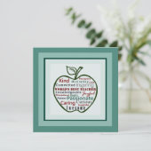 Green エレガント Apple Worldの最高の先生 (スタンド正面)